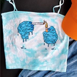 SPARK UP CROPPED TANK TOP Small